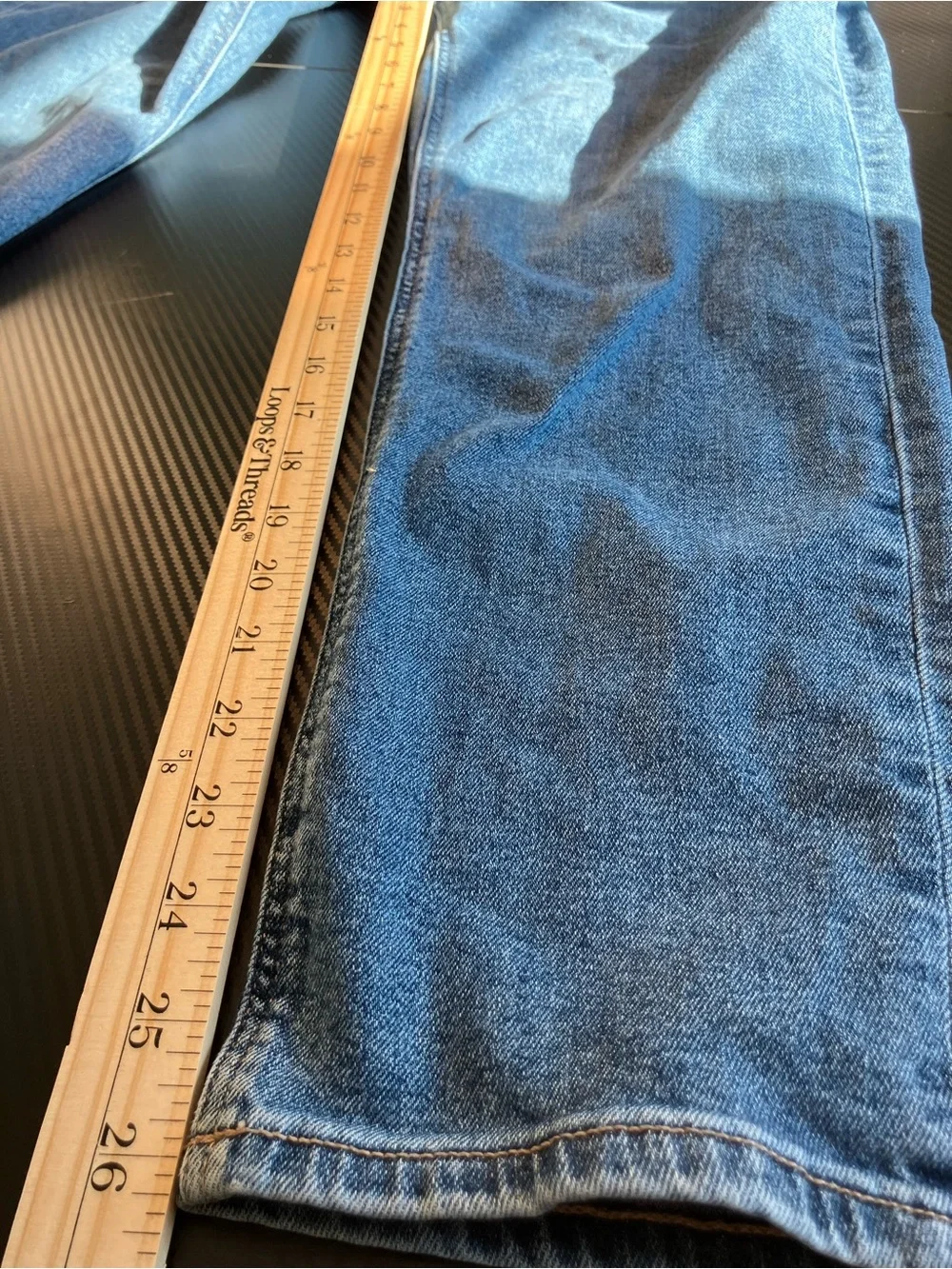 American Eagle Outfitters Mid-Rise Straight Leg Denim Jeans - Medium Blue